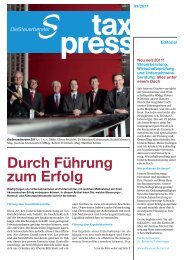 Durch Führung zum Erfolg - Die Steuerberater