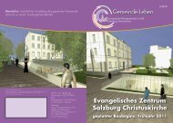 Evangelisches Zentrum Salzburg Christuskirche geplanter Baubeginn