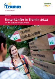 Unterkünfte in Tramin 2013