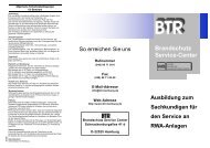 Unseren Flyer zum Thema Ausbildung von ... - BTR Hamburg