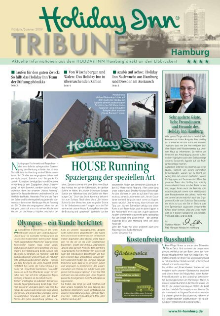 HOUSE Running - Holiday Inn Hamburg