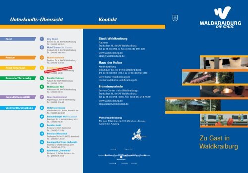 Unterkunfte Stadt Waldkraiburg