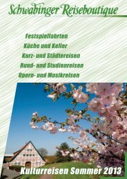 Katalog 2013 - Schwabinger Reiseboutique