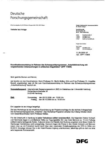 Deutsche Forschungsgemeinschaft - DFG-Schwerpunktprogramm ...