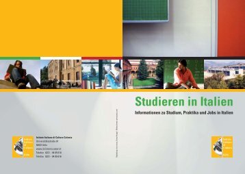 Studieren in Italien - Italienisches Kulturinstitut Köln