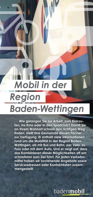 Mobil in der Region Baden-Wettingen - Badenmobil