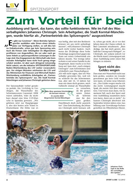 Das Magazin des Sports in Baden-Württemberg - Badischer ...