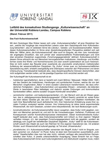 Leitbild - Universität Koblenz · Landau