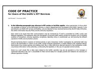 CODE OF PRACTICE - UniKL ECITIE Online