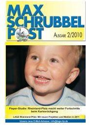 MAX SCHRUBBEL POST Ausgabe 2/2010 - (LAGZ) Rheinland-Pfalz