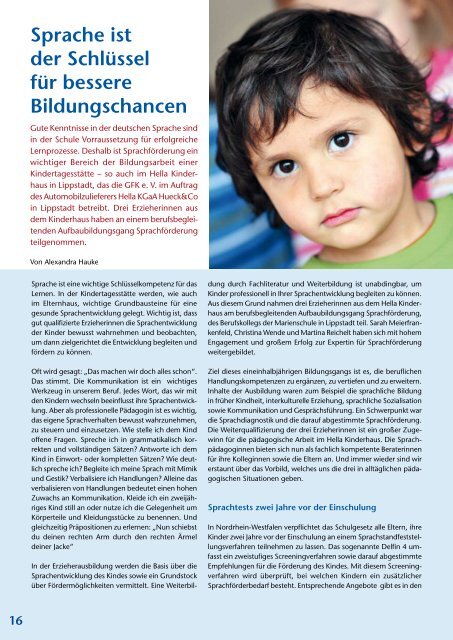 Gesellschaft zur Förderung von Kinderbetreuung e. V. Gesellschaft ...