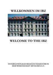 Informationsbroschüre - IBZ München