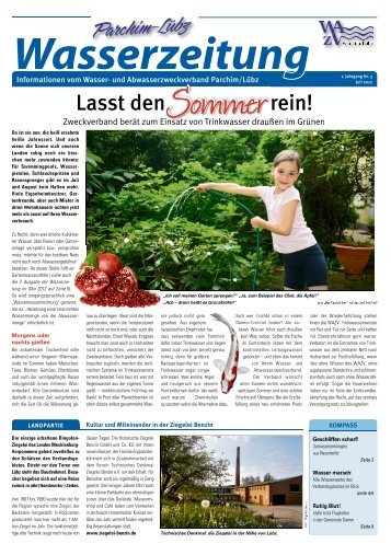 Wasserzeitung WAZV-Parchim-Lübz 2012 Ausgabe 3