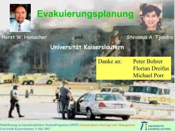 Evakuierungsplanung - Universität Kaiserslautern