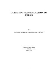 guide to the preparation of thesis - UniKL MICET E-learning ...