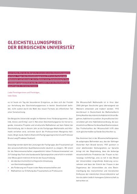 magazIn - Bergische Universität Wuppertal