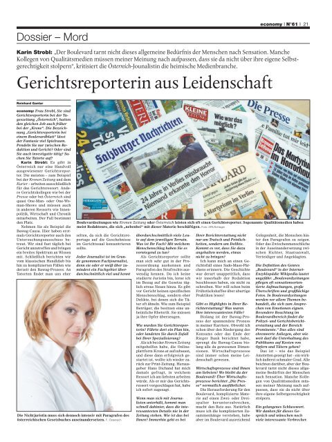 Komplette Ausgabe als Heft laden - economyaustria