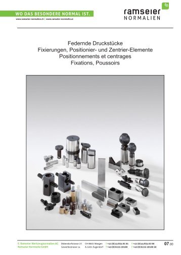 Federnde Druckstücke [PDF 3,58 MB] - Ramseier-Normalien