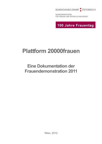 Plattform 20000frauen - Eine Dokumentation der ... - genderraum