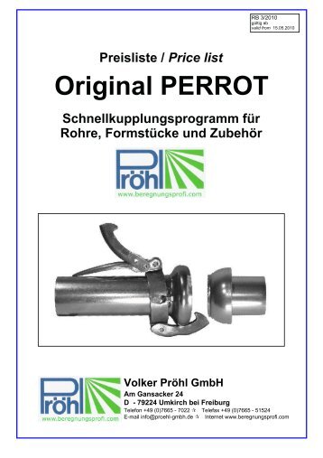 Original PERROT - Herzlich Willkommen Volker Proehl GmbH