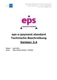 eps e-payment standard Technische Beschreibung ... - Raiffeisen