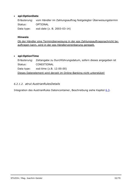 eps e-payment standard Technische Beschreibung ... - Raiffeisen