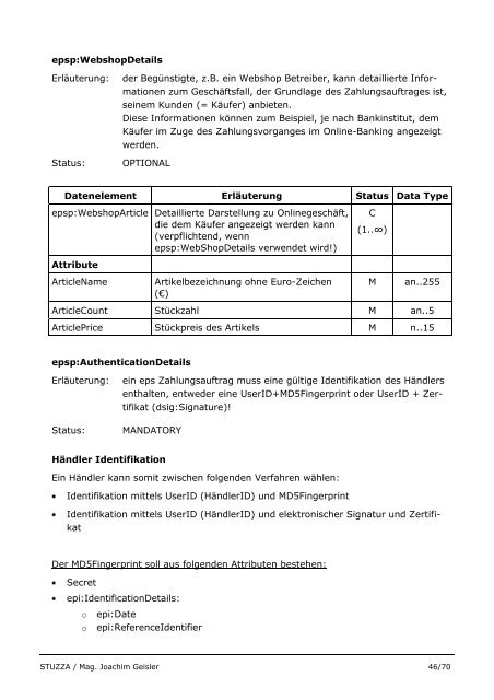 eps e-payment standard Technische Beschreibung ... - Raiffeisen