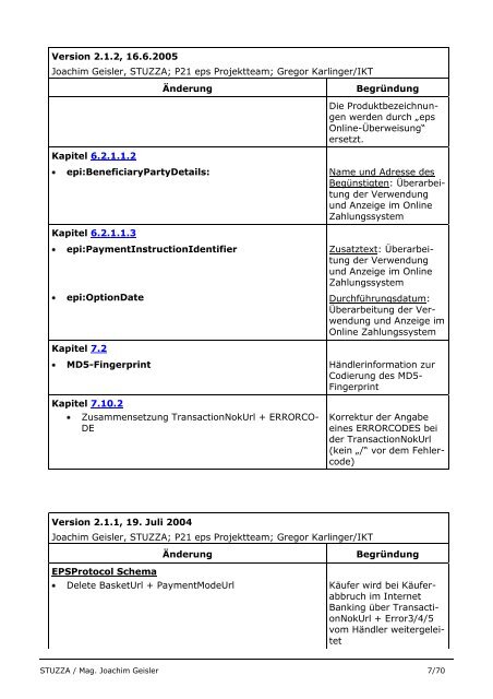 eps e-payment standard Technische Beschreibung ... - Raiffeisen