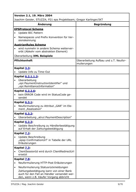 eps e-payment standard Technische Beschreibung ... - Raiffeisen