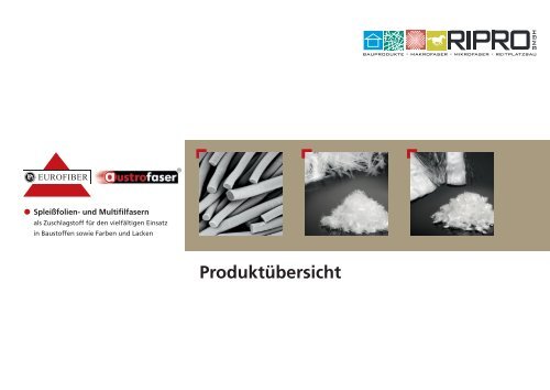 Produktübersicht - Ripro