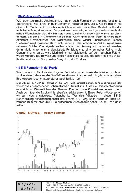 Umsatzvolumen und charttechnische Umkehr ... - Die Mußler-Briefe