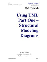 Using UML Part One – Structural Modeling Diagrams - Enterprise ...