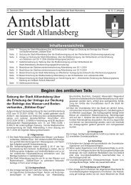 Mitteilungen des Ordnungsamtes - Altlandsberg