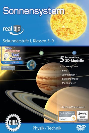 Sonnensystem – real3D - GIDA