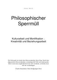 Philosophischer Sperrmüll - gpunkt-musik.de