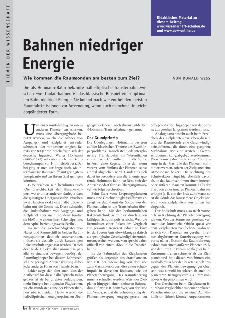 Bahnen niedriger Energie