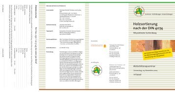 Holzsortierung nach der DIN 4074 - Fördergesellschaft Holzbau und ...