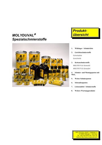 MOLYDUVAL Gesamtkatalog neu