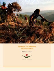 2009 Annual Report - Women for Women International