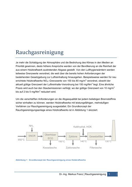 Rauchgasreinigung - Axpo-Holz