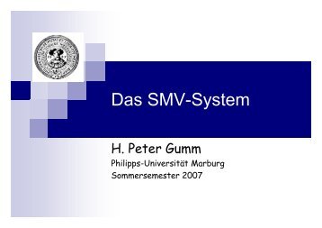 Das SMV-System - Philipps-Universität Marburg