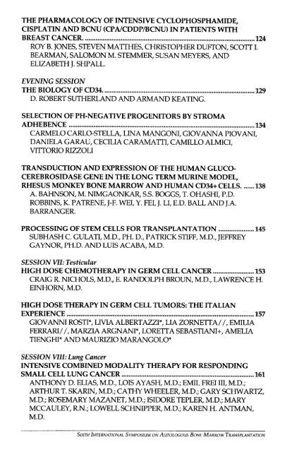 VI Autologous Bone Marrow Transplantation.pdf - Blog Science ...