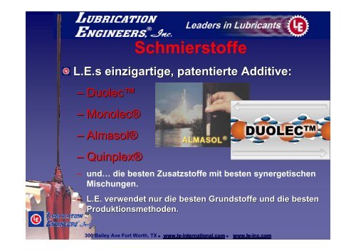 Schmierstoffe.. für die Nahrungsmittel- und ... - FGS Lubricants