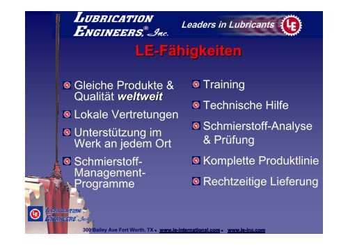 Schmierstoffe.. für die Nahrungsmittel- und ... - FGS Lubricants