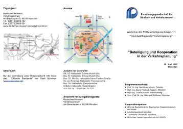 "Beteiligung und Kooperation in der Verkehrsplanung" - FGSV