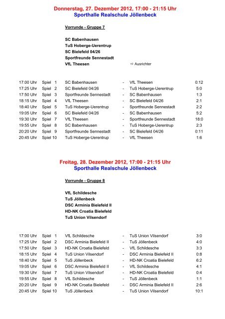 Turnierplan 2012 - FLVW-Kreis Bielefeld