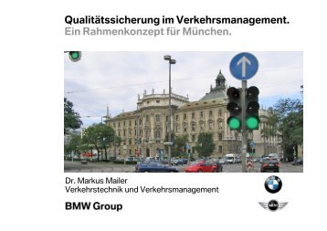 Qualitätssicherung im Verkehrsmanagement - FGSV