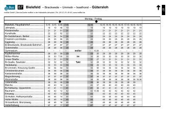 87 Bielefeld – Brackwede – Ummeln – Isselhorst ... - MoBiel GmbH