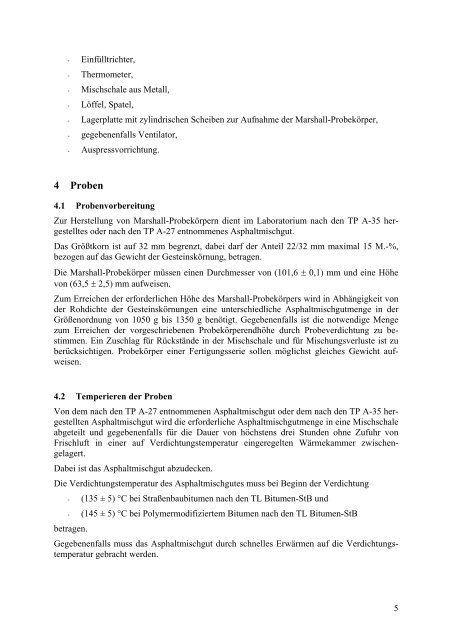 Teil 30 Herstellung von Marshall-Probekörpern mit dem - FGSV