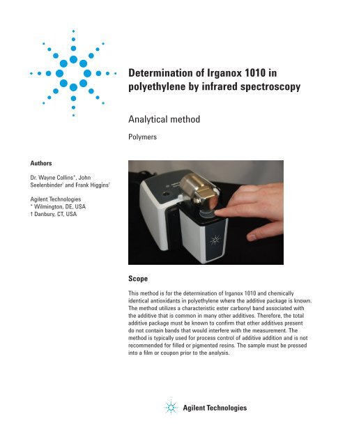 Application Compendium - Agilent Technologies